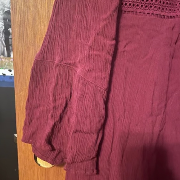 Torrid Mini Gauze Lace-Up Skater Dress- Size 1 - Picture 5 of 6